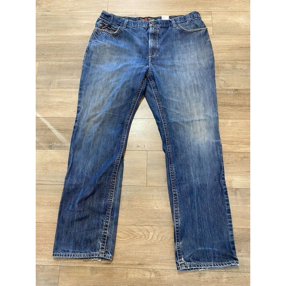 Ariat Jeans 44x36 Blue FR M4 Boot Flame Resistant Low Rise Thick Stitch Jeans